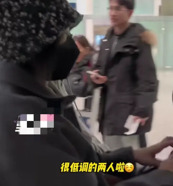 王菲謝霆鋒同框現身機場