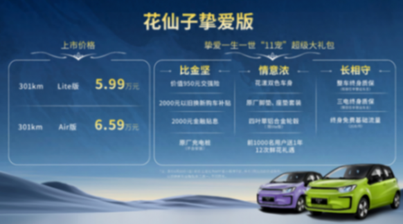 主打女性通勤選擇 江淮釔為花仙子摯愛(ài)版5.99萬(wàn)元起正式上市