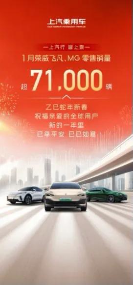 上汽集團喜迎2025開門紅,銷量開年即爆發!