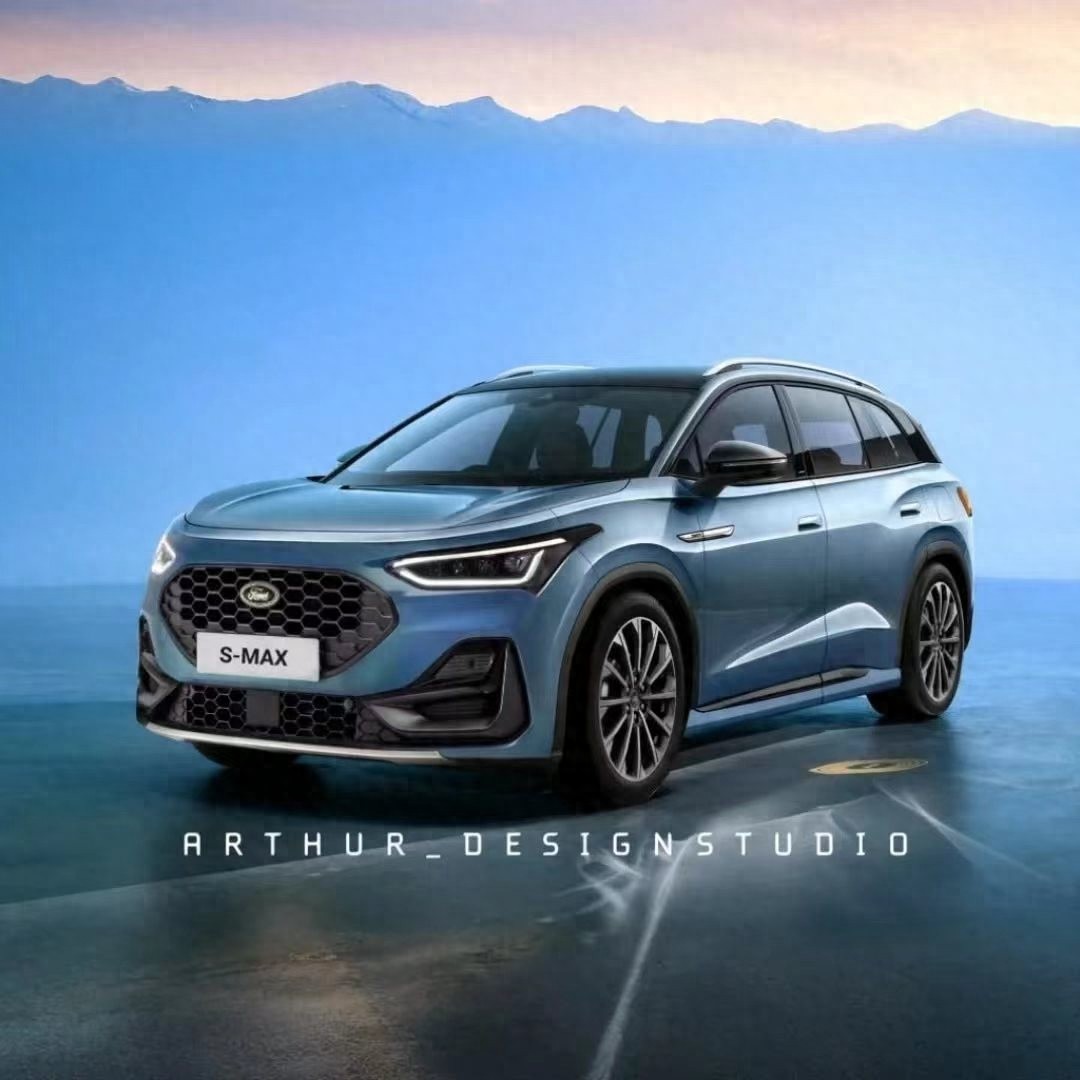 全新一代福特S-MAX曝光 配2.5L混動系統 定位中型MPV