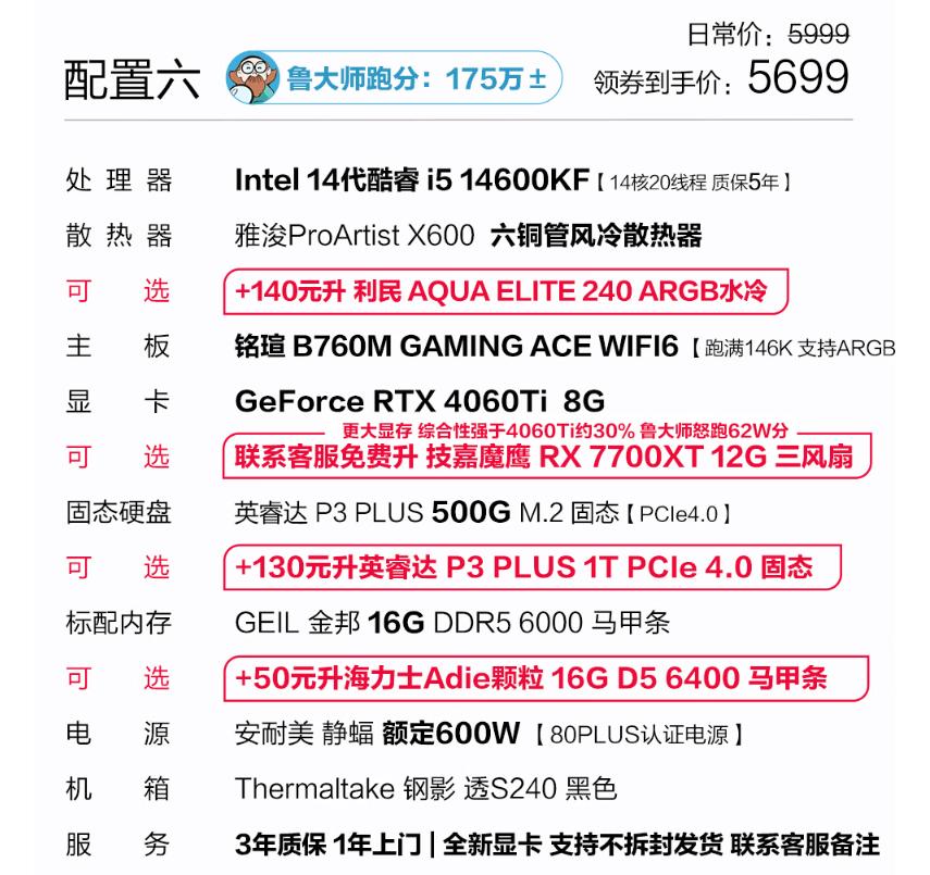 6000元內游戲電腦怎么選?聯想給出4999元拯救者,還有4060Ti機型
