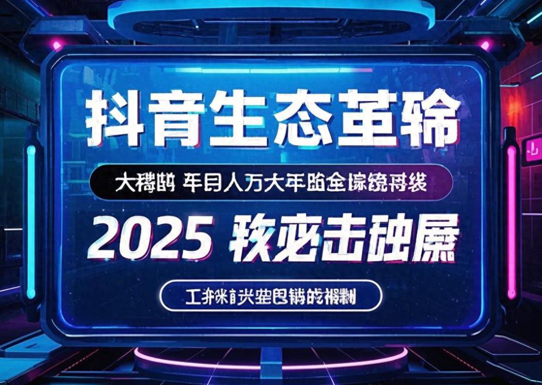 抖音生態革命:2025普通人逆襲的5大隱秘金礦與破局指南